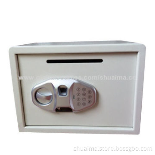 Deposit drop safe, with biometric lock, slot size 150mm, safe size: 350*250*250mm